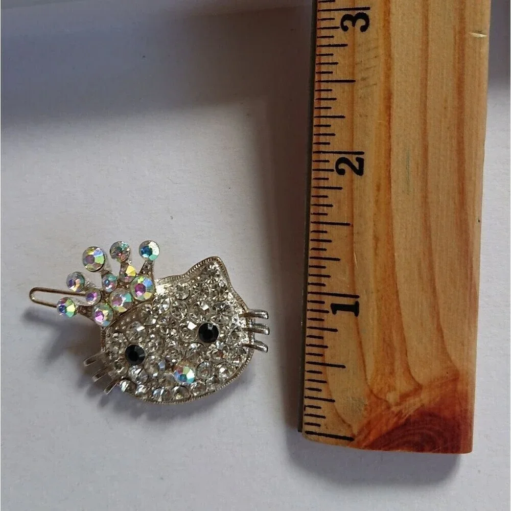 Hello kitty rhinestones hair clip